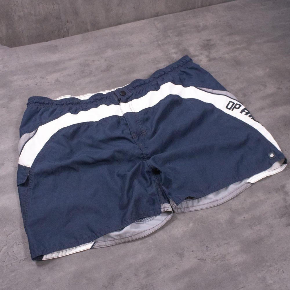 Y2K Ocean Pacific OP Cargo Baggy Relax Fit Blue Water Board Short's